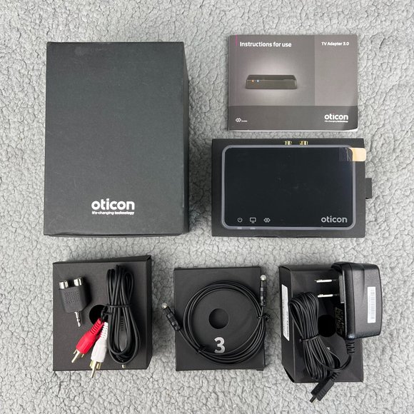 Oticon Networking Oticon Tv Adapter 3 Tva3 24g Bl Wireless Hearing Aid Accessory Complete